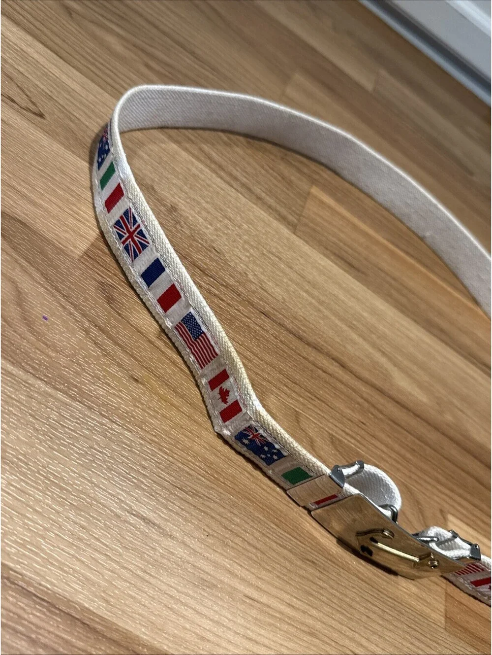 Vtg Seacraft Fashions Mens Canvas belt Nautical Up To 42” Adjustable Yacht Prep